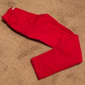 No Boundaries Red Straight Leg Slack- gently used